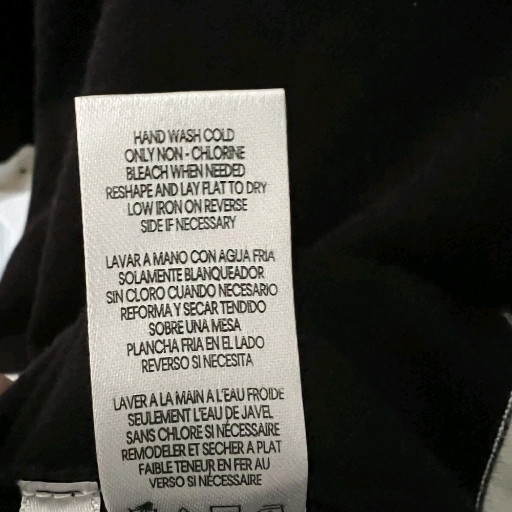 Calvin Klein Black and White Long Sleeve Top - Picture 13 of 14